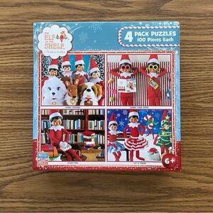NIB Elf Puzzle 4 Pack